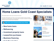 Tablet Screenshot of homeloansgoldcoast.com.au